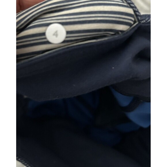 Lululemon Wunder Under Crop Sashika High-Rise Roll Down navy blue 4 pants - Picture 7 of 8